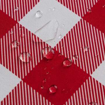 MANGATA CASA Red Gingham Tablecloth for Rectangle Tables- Checkered Table Cloth Waterproof Kitchen & Table Linens-Polyester Buffalo Plaid Wrinkle Free Table Cover(Red 60x84in)