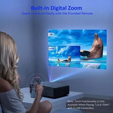 NexiGo 1080P Outdoor Projector with WiFi and Dolby Sound