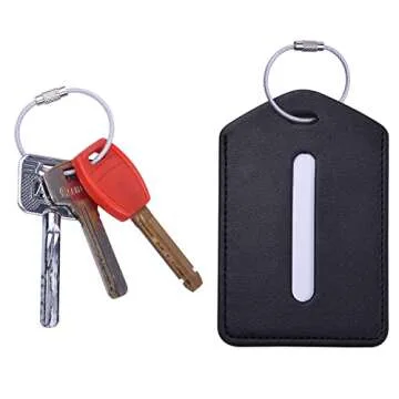 Wisdompro 20 Pack Wire Key Rings for Easy Organization