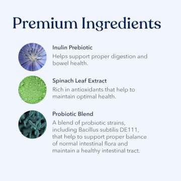 Honest Paws Probiotics for Dogs - Digestive & Immune Support Powder with Prebiotic Made in The USA, Chicken Flavor (30 Sticks)