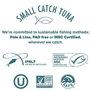 Tonnino Yellowfin Tuna in Olive Oil, Gluten-Free Premium Jarred Atun, Healthy Snacks for Adults, Ready to Eat Meals, Alternative of Salmon, Pack of 6