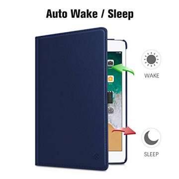 Fintie Rotating Case for iPad 6th / 5th Generation (2018/2017), iPad Air 2 / Air 1 (9.7 Inch) - 360 ...