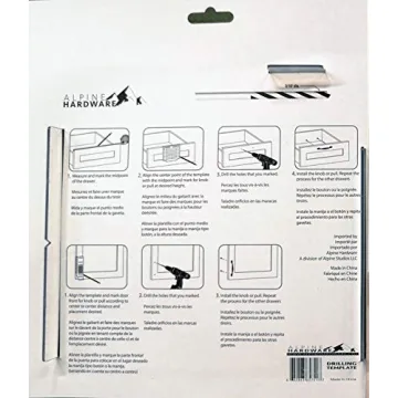 ALPINE HARDWARE Cabinet Installation Template for Easy DIY