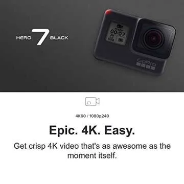GoPro HERO7 Black - E-Commerce Packaging - Waterproof Digital Action Camera with Touch Screen 4K HD ...