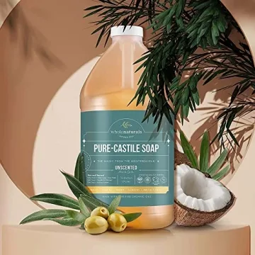 Whole Naturals Pure Castile Soap - Eco-Friendly and Versatile Liquid Cleanser