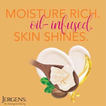 Jergens Shea Butter Lotion for Radiant, Hydrated Skin