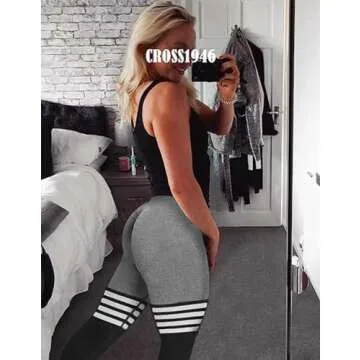 CROSS1946 Women's Seamless Yoga Leggings | High Waist Compression