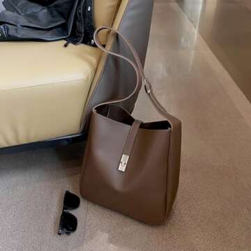 Lovehomily Women Adjustable PU Leather Shoulder Bag
