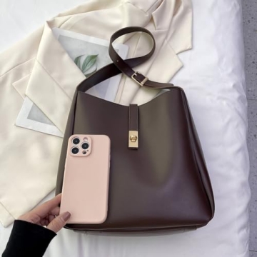 Lovehomily Women Adjustable PU Leather Shoulder Bag