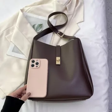 Lovehomily Women Adjustable PU Leather Shoulder Bag