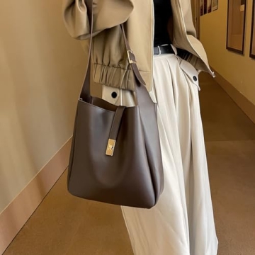 Lovehomily Women Adjustable PU Leather Shoulder Bag