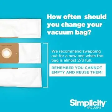 Simplicity Vacuums Jill Canister Vacuum Cleaner, Hardwood Floor Vacuum with Dual-Certified HEPA Vacuum Filter and Bag, Small and Compact Stair Vacuum, Jill.12