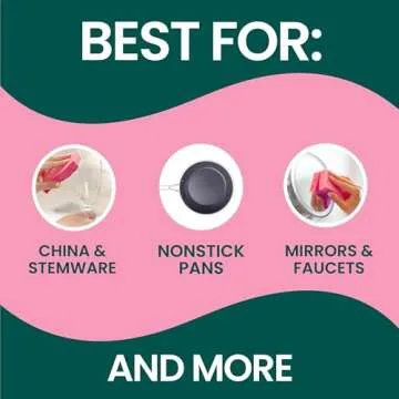 Scotch-Brite Delicate Clean Non-Scratch Scrub Sponge, 3 Nonscratch Kitchen Sponges for Gentle Cleaning of Porcelain, Fine china, Stemware, Nonstick Pots and Pans, Mirrors, Faucets, and More