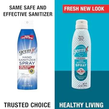 Germ-X Hand Sanitizer Spray, Moisturizing & No Rinse 5.5oz