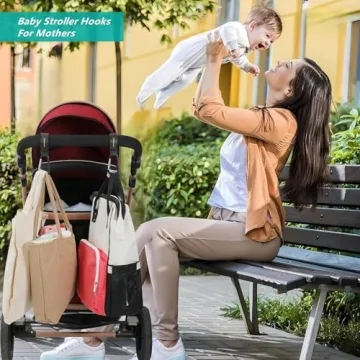 Universal Baby Stroller Hooks for Bags - 2Pack Convenience