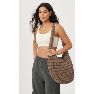 ODODOS Quilted Carryall Tote Lightweight Spacious Bag