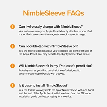 NimbleSleeve Premium Silicone Cover for Apple Pencil