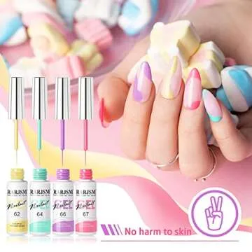 RARJSM Cotton Candy Gel Polish Set for Nail Art