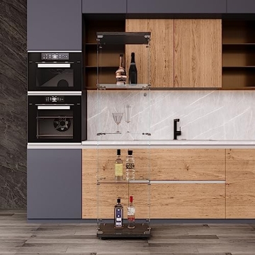 FLYMUHJIA Elegant Curio Cabinet for Collectibles Display