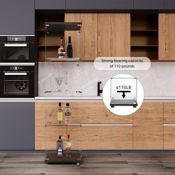 FLYMUHJIA Elegant Curio Cabinet for Collectibles Display