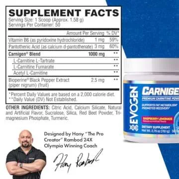 Evogen Carnigen - Premium Carnitine Powder for Recovery