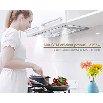 MCBON 30 Inch Range Hood Insert - 600 CFM Power