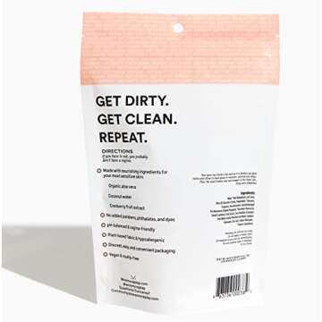 Woo More Play Freshies: All-Natural Feminine Intimacy Wipes with Aloe Vera - 20ct