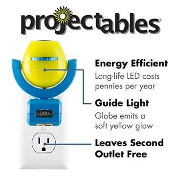 Projectables Paw Patrol LED Night Light Projector, Plug-In, Dusk-to-Dawn Sensor, Rubble, Chase, Skye, Marshall, Alex Porter, For Baby, Kids, Bedroom, Playroom, Nursery, Bathroom, 30605