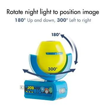 Projectables Paw Patrol LED Night Light Projector, Plug-In, Dusk-to-Dawn Sensor, Rubble, Chase, Skye, Marshall, Alex Porter, For Baby, Kids, Bedroom, Playroom, Nursery, Bathroom, 30605