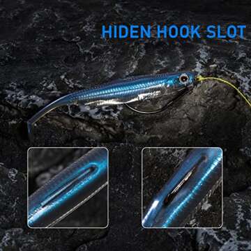 Dr.Fish Paddle Tail Swimbaits, Soft Fishing Lures for Bass Fishing, Freshwater Soft Plastic Baits Swim Shad Bait Minnow Lures Drop Shot, 2-3/4 Inches Purple