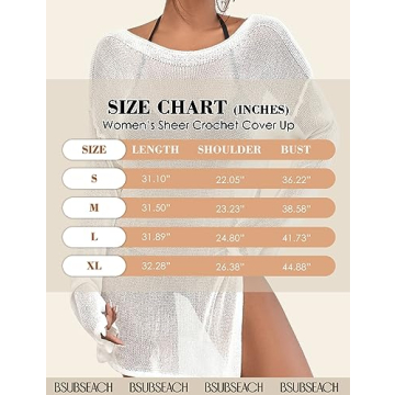 Bsubseach Crochet Coverup - Elegant Beachwear for Stylish Women