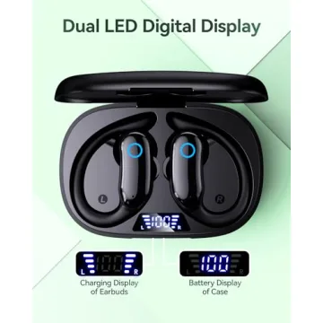 GNMN Wireless Earbuds 96 Hours Playback for Sports