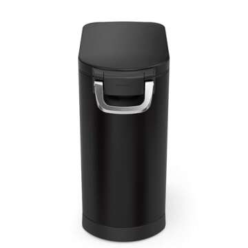 simplehuman 30 Liter, 32 lb / 14.5 kg Large Pet Food Storage Container for Dog Food, Cat Food, and B...