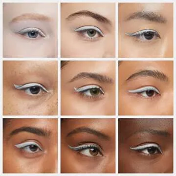 NYX White Liquid Eyeliner - Vegan, Long-Lasting Glam