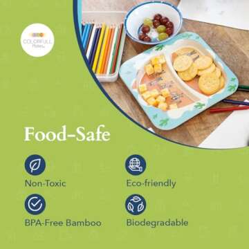 5 Piece Kids Dinnerware Set - Western Theme Utensils