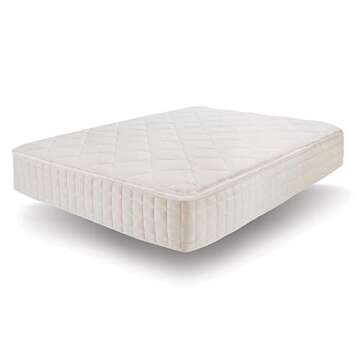 Naturepedic Serenade Organic Cushion Firm Queen Hybrid Mattress - Encased Coils, Natural Latex for C...