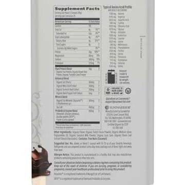 Sunwarrior Vegan Protein Powder Plant-Based USDA Organic BCAAs 30g per Serving | Sugar, Gluten, Dair...