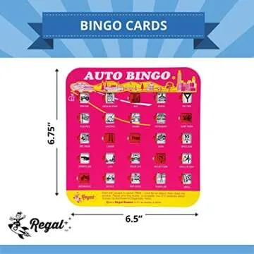 Sliding Window Bingo Cards Set - Fun & Portable