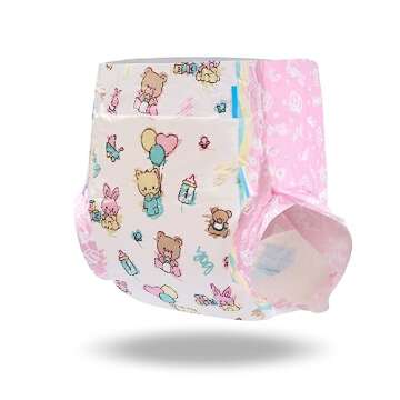Littleforbig Printed Adult Diapers for Fun and Comfort