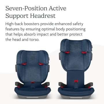 UPPAbaby Alta High Back Booster Seat with Safety Features