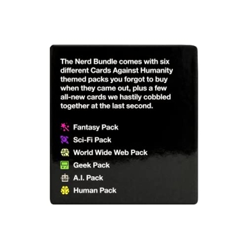 Cards Against Humanity Nerd Bundle - 6 Packs + 10 New Cards