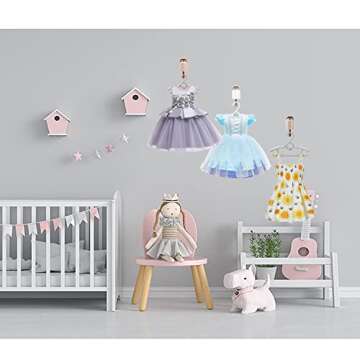 Baby Nursery Closet Hangers, Ultra Thin Non-Slip and Extendable Laundry Infant Pant Hanger for Newborn Clothes - 20pcs11-14" Pink Adjustable Children Coat Hanger for Girl Boy Toddler Kids Child