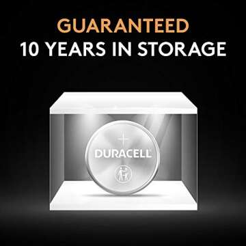 Duracell 1620 3V Lithium Battery, 1 Count Pack, Lithium Coin Battery for Medical and Fitness Devices, Watches, and more, CR Lithium 3 Volt Cell