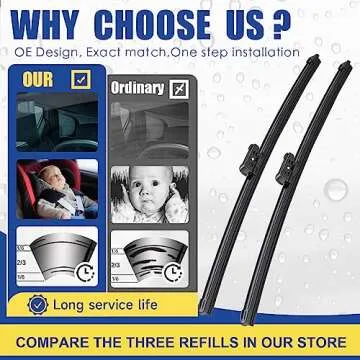 3 Wipers Factory Replacement For 2016-2023 Lexus RX350 RX450h OE Windshield Wiper Blades Set 26"+21"...