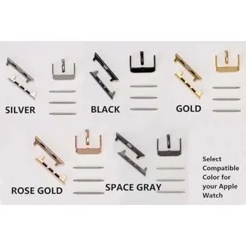 VENOULT Compatible with iWatch Band for Apple Watch Ultra 2-1 Bands for Man or Women 49mm, 45mm, 44mm, 41mm, 40mm, Genuine Leather Bull Strap (38/40/41mm Silver, Chestnut Brown)