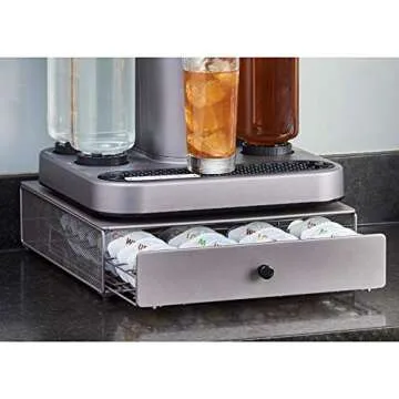 Nifty Cocktail Beverage Bartesian Capsule Drawer – Holds up to 36 Capsule Pods, Smooth Glide Rolli...