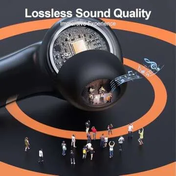 ZIUTY Wireless Earbuds, Ear Buds Bluetooth V5.3 Headphones 50H Playtime with LED Digital Display Charge Case, IPX5 Waterproof Earphones with Mic for iPhone Android Phone Computer Laptop - Star Gray