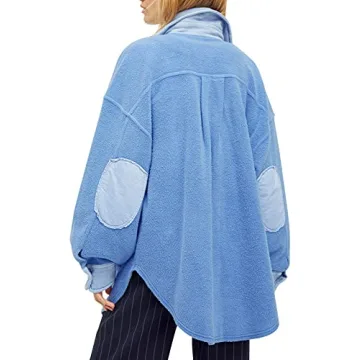 Fisoew Womens Oversized Button Down Shacket for All Occasions