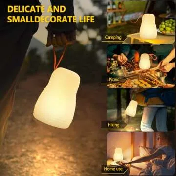 Gewiny Portable Outdoor Lamp Rechargeable LED Lantern