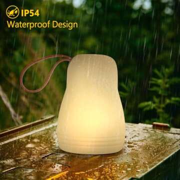 Gewiny Portable Outdoor Lamp Rechargeable LED Lantern